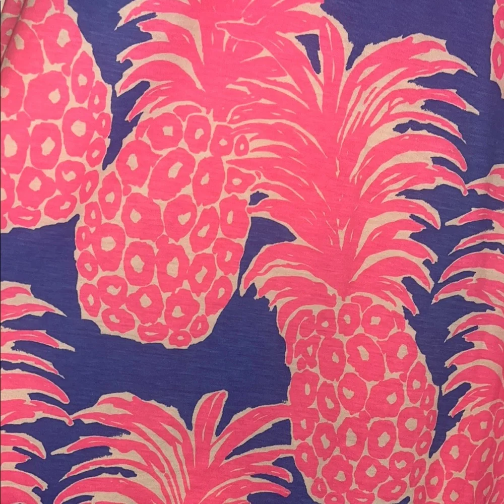 Lilly Pulitzer Pink and Blue Pineapple Mini Dress - Picture 4 of 8